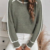 Avalon - Oliivroheline Puuvillane Kampsun