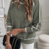 Avalon - Oliivroheline Puuvillane Kampsun