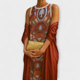 Rafaela – Elegantne pikk kleit koos sobiva jakkiga