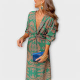 Oriana - Elegantne kleit pikkade varrukatega