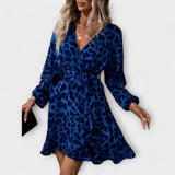 Beatriz - Lühike Leopardimustriga Kleid