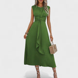 Emilia - Elegantne maxi kleit ilma varrukateta ja ümmarguse kaelusega