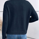 Nora | Kootud sviiter pitsi detailiga