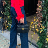 Juliette | Kootud Struktureeritud Läikiv Kott