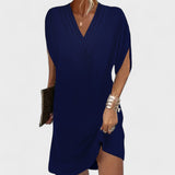 Helena - Elegantne Kleit Avatud Varrukatega