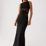 Leni - Tihedalt istuv maksikleit diskreetsete lõigete ja nööridega