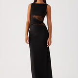 Leni - Tihedalt istuv maksikleit diskreetsete lõigete ja nööridega