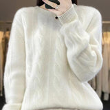 Angelika - Klassikaline Soe Kootud Sviiter