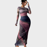 Amélia - Maxi kleit pika varrukaga