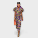 Vanessa - Elegantne V-kaelusega kleit