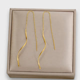 Elwira – Pikad kõrvarõngad lainelise kujuga