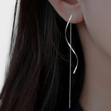 Elwira – Pikad kõrvarõngad lainelise kujuga