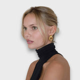 Nela – Filigraankõrvarõngad kuldse messinguga