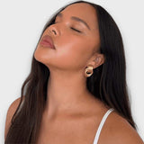 Nela – Filigraankõrvarõngad kuldse messinguga