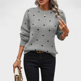 Carina - Koonuseline kampsun, millel on täpid