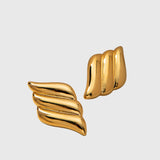 Aitana | Kolmekihilised Kõrvarõngad Tiiva Kujuga