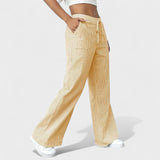 Maria - Mugavad laiad püksid elegantsete detailidega