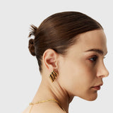 Aitana | Kolmekihilised Kõrvarõngad Tiiva Kujuga
