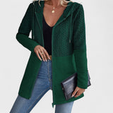 Valentino - Elegantne Hall Kardigan Kapuutsiga Naistele