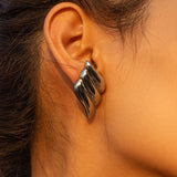 Aitana | Kolmekihilised Kõrvarõngad Tiiva Kujuga