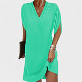 Helena - Elegantne Kleit Avatud Varrukatega