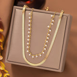 Marizanne | Luksusliku Madonnakaelakee & 18K Kuldhelmeste Komplekt