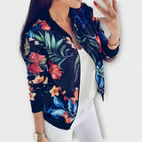 Andreia - Elegantne bomber-jakk lillemustriga