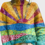 Korke kaelusega kudum rafineeritud mustriga