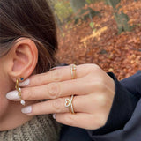 Lyannette | 18K Kuldne Sunburst Kõrvarõngad